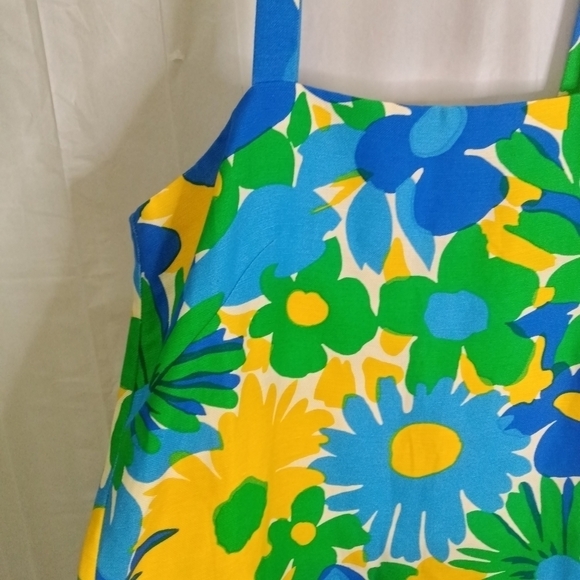 J Crew Shift Dress Morning Floral Sleeveless Petite 8P NWT - Picture 3 of 12